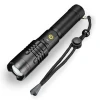 Aluminum Handheld LED Torch Flashlight USB Rechargeable 1000 Lumens XHP50 Tactical Flashlight LED Torch Searchlight