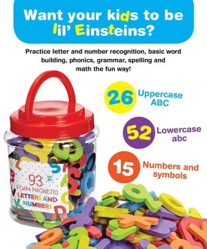 Amazon Hot-Selling Educational Toy, EVA Foam Magnetic alphabet and letters for children