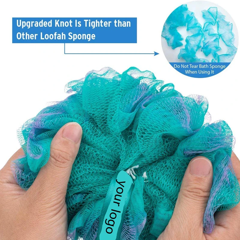 Amazon Hot Selling Soft Useful Body Bath Flower Sponge Gradient Color Design