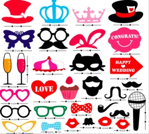 Amazon New funny lipstick glasses Bachelorette party team bride to be photo booth props for wedding supply