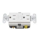 American Standard GFCI 20A GFCI Electrical Outlet Receptacle 20 Amp White TR w/ LED Wall Socket Leakage Protection Socket