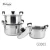 Import American Style High Pot Kitchen Metal Stainless Steel Cookware with Glass Lid from China