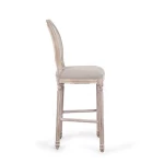 Anji Kaseihomeland Rubber Wood Round Back Counter Bar Stool High Chair