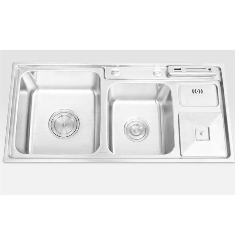 ANNWA anGP015 High Quality Stainless Steel Multi-function With Drainer Double Kitchen Sink