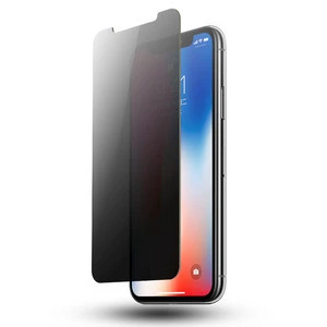Anti spy screen protective film nano glass privacy screen protector for iphone X with retail package