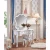 Import antique princess dresser bedroom furniture dresser makeup hair mirrored dresser with cabinet from China