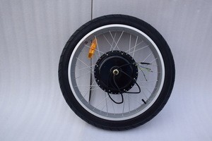 assembled rear wheel with hub motor 500/750W/1000W /rim/spoke/tube/tyre for chopper bike chopper bicycle