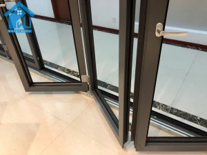 Australia standard Customized aluminum frame bi-fold door aluminum bar for window and door