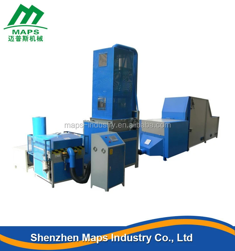 auto pillow filling line for filling with weighting system