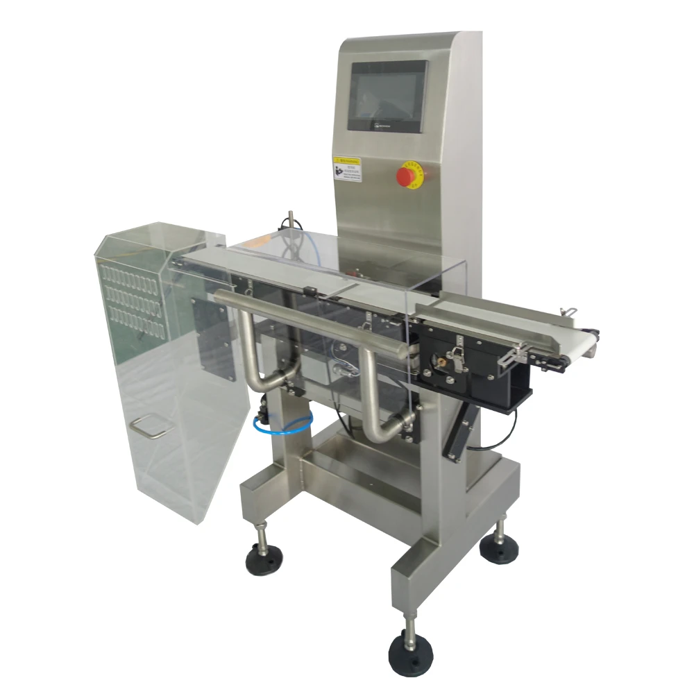 Automatic capsule check weigher air jet rejection system