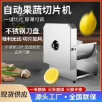 Automatic commercial fruit slicer stainless steel electric slicer lemon potato vegetable multifunctional slicing tool