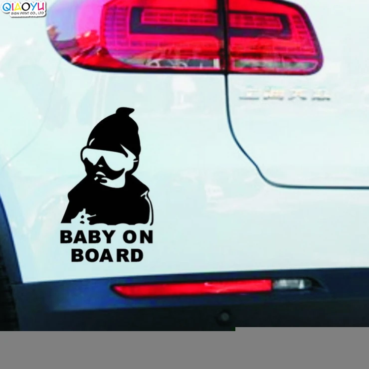 Baby On Board Custom Reflective Vinyl Car sticker  Reflective Bumper Decal Sticker