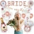 Import Bachelorette Party Decor Balloon Garland Paper Fans BRIDE Foil Balloon  Miss to Mrs Rose Gold Bridal Shower Decorations from China