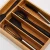 Import Bamboo Drawer Organizers Kitchen Silverware Organizer with 5 Compartments, Flatware Drawer Organizer Tray from China