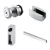 Import Bathroom hardware accessories Shower room glass sliding door fitting set from China
