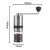 Import Best premium stainless steel burr core adjustable portable mini Manual Coffee grinder machine with 100ml glass bottle jar from China