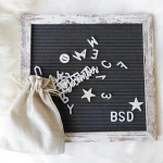 best selling 10 x 10" felt letter board changeable letterboard