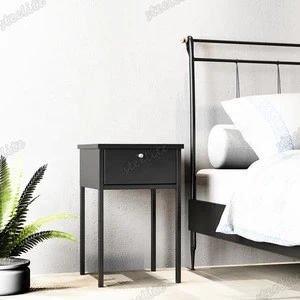 Best Selling Metal Furniture 1 Drawer Nightstand Bedside Table For Sale
