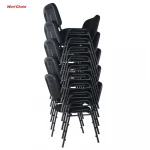 BIFMA Certified Classic Stackable College Training Visitor Student Waiting Room Chair Fabric