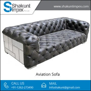 Black Aviation Sofa/Office Sofa at Wholesale Price