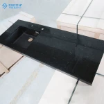 Black countertops vanity tops Kitchen Dining Table artificial stone solid surface for countertops