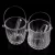 Import black glass ice ice bucket with tong,wholesale ice buckets for beer/wine bucket from China