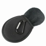 Black Neoprene Waterproof Cleaning Golf Balls Pocket Washer for Golfer
