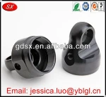 black oxide/coated steel cnc metal machining parts,cnc batch precision machining part,control knob for electronics components