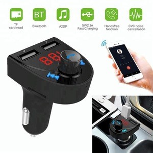 Bluetooth Hands-free Car Kit FM Transmitter MP3 Player 2-Port USB Charger
