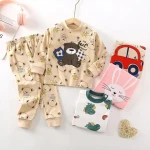 boys clothing sets 3-4 years baby 2 piece pajama new long sleeves for boys and girlsclothing sets winter