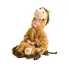 Brown donkey jumpsuit children plush animal clothing festival costume