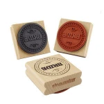 BSCI factory audit home made custom logo travel self-ink silicone rubber stamp