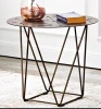 BTDSK015 Pure Iron Round Hotel Restaurant coffee shop home side Table