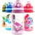 Import Bulk bpa free plastic  kids drink cup 550ml water bottle with straw from China