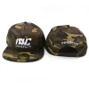 Camouflage sticker 6 panel snapback hats and caps 100% acrylic