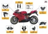 Carbon Fiber motorcycle parts for Ducati 1098 1198 848