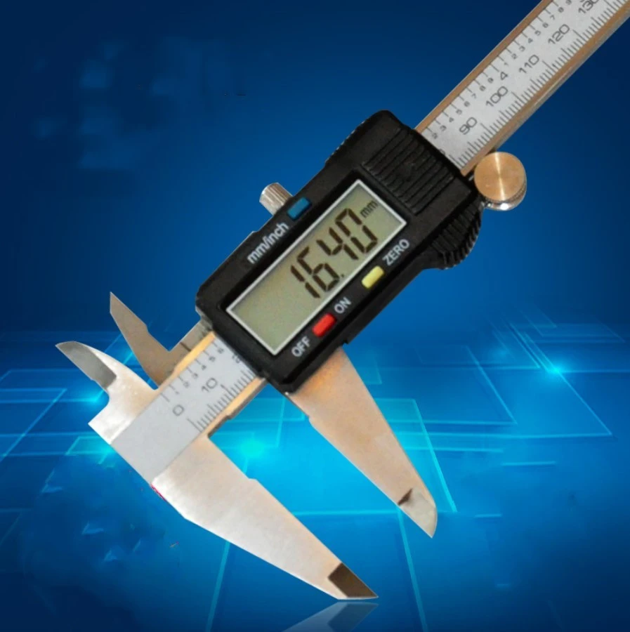 Carbon Steel/Hardened Stainless Steel Material 0.01mm Accuracy 0-300mm/0-12&#x27;&#x27; Vernier Caliper Dial Caliper
