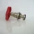 Import Cast Iron Shut Off Water Pipe Fittings Red Handle Hand Wheel Gate Ball Valve from China
