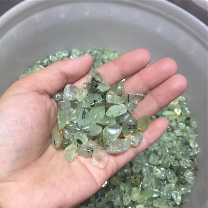 chakra healing tumbled stone natural prehnite tumble crystal gravel