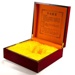 Charmful Gift Box Storage Cordyceps Medicine Case Wood Packaging Boc