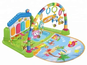Cheap Foldable  Musical Baby Activity Gym Piano Play Mat For Kids