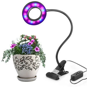 Cheap hydroponics greenhouse blue/red led plant light clip grow lamp