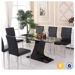 cheap modern dining room glass dining set