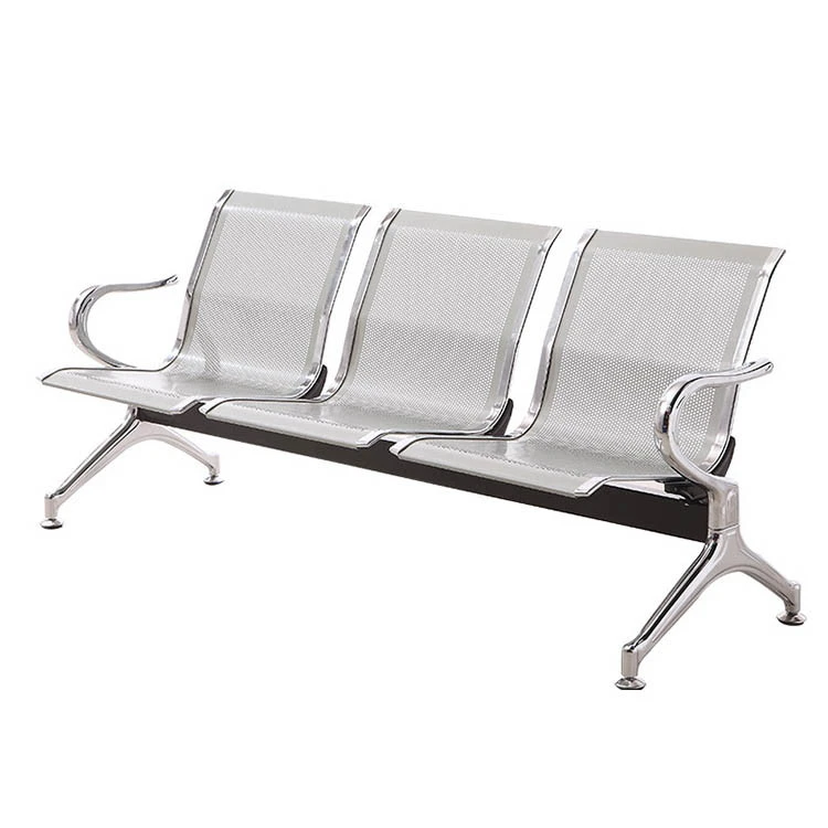 Cheap Price Airport Public Chair Stainless Steel 3-seater Waiting Chair Row Chair