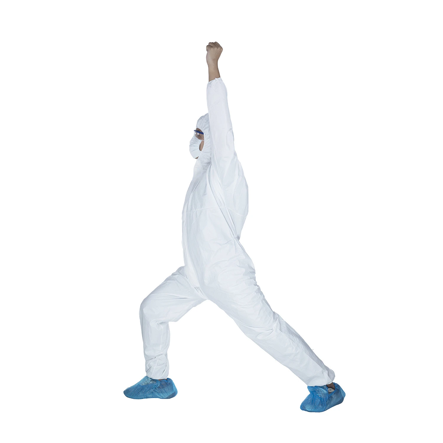 Cheap single use non woven  clothing hooded disposable coverall