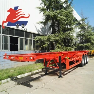 China factory 40 ft container chassis truck trailer semi trailer for sale