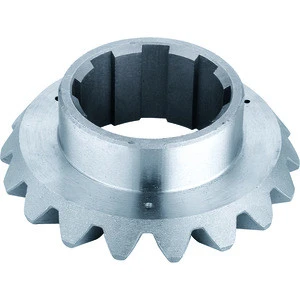 China manufacturer precision OEM alloy steel output flange Spur gear used for Concrete mixer truck