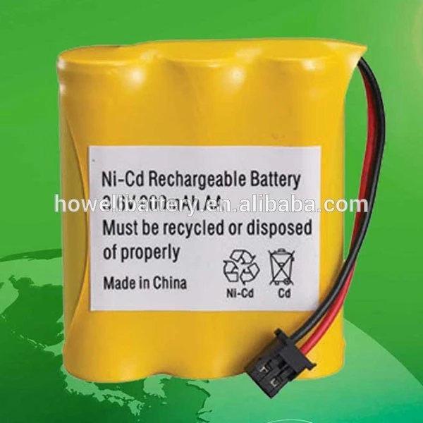 China manufacturer rechargeable battery induction nicd aa 900mah 3.6v battery