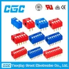 China manufacturers raised mini dip switch 8 position spst lead free 8 pins mini dip switch
