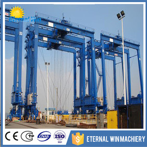 China professional manufacturer portable rubber tyre container gantry crane